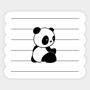 Panda-Bear Lovers Cute Kawaii Baby Panda Sticker